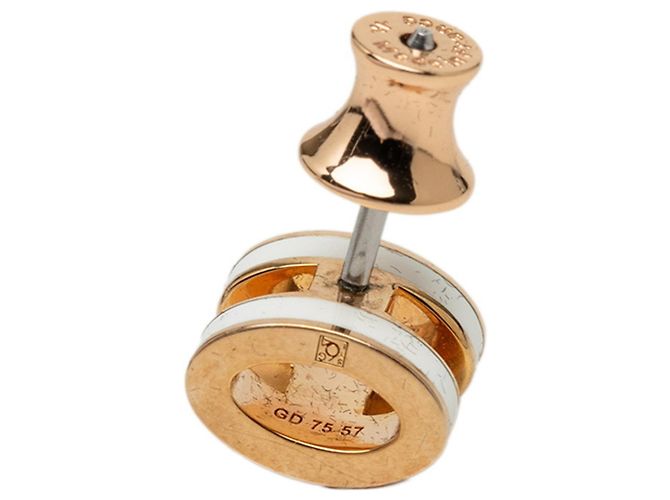 Hermès Brincos Hermes Pop H Mini Branco Dourado - vista 5