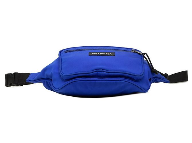 Borsa a cintura Balenciaga Explorer Blu - vista 3