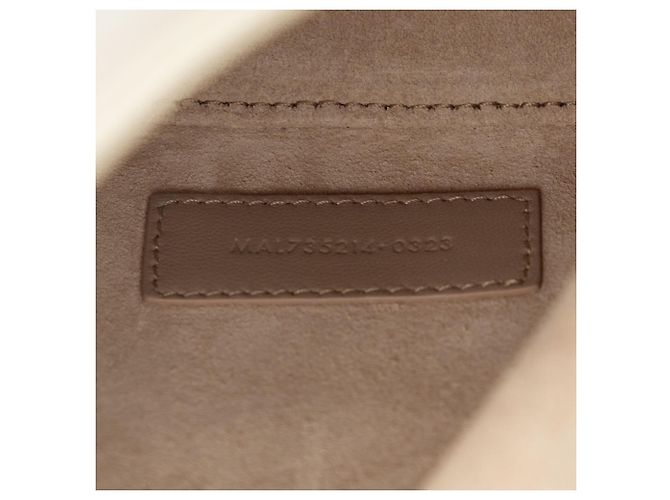 Borsa a tracolla verticale mini Saint Laurent Cassandra YSL Logo Bianco - vista 7