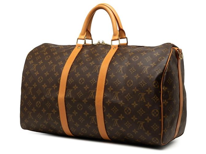Louis Vuitton Monogram Keepall Bandoulière 50 Marrone - vista 2