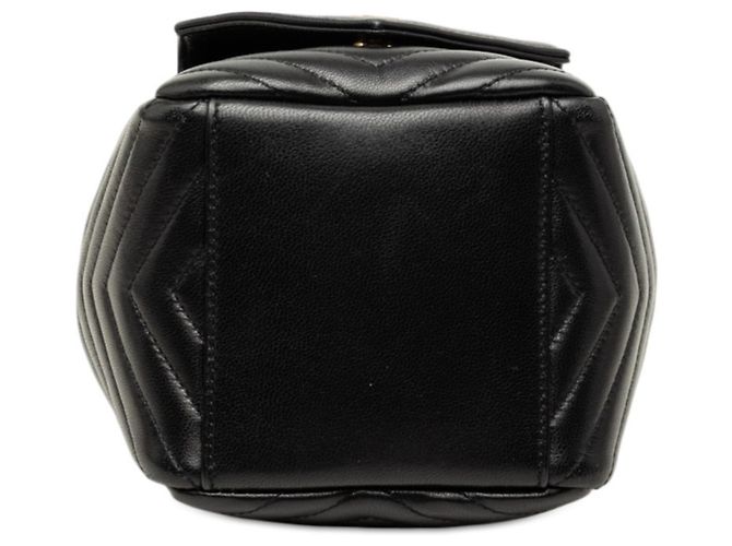 Borsa mini bucket Saint Laurent Cassandra YSL Logo Joe Nero - vista 3