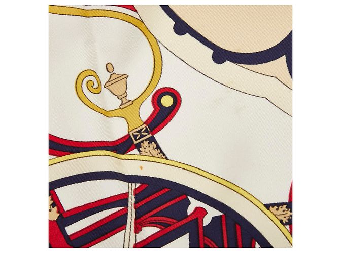 Hermès Carré 90 Washington's Carriage Scarf Multicolore Blu navy - vista 2