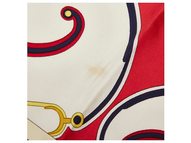 Hermès Carré 90 Washington's Carriage Scarf Multicolore Blu navy - vista 3