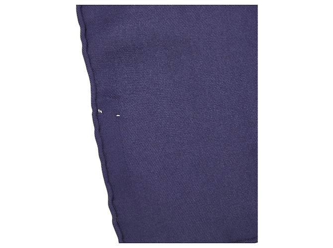 Hermès Carré 90 Washington's Carriage Scarf Multicolore Blu navy - vista 4