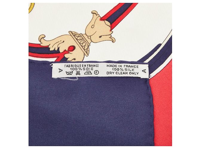 Hermès Carré 90 Washington's Carriage Scarf Multicolore Blu navy - vista 7