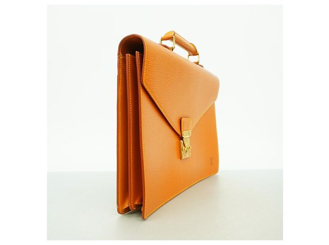 Sac Louis Vuitton Epi Serviette Conseiller Doré - vue 2