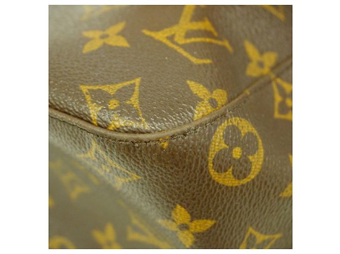 Borsa a tracolla Louis Vuitton Monogram Looping GM Marrone - vista 7