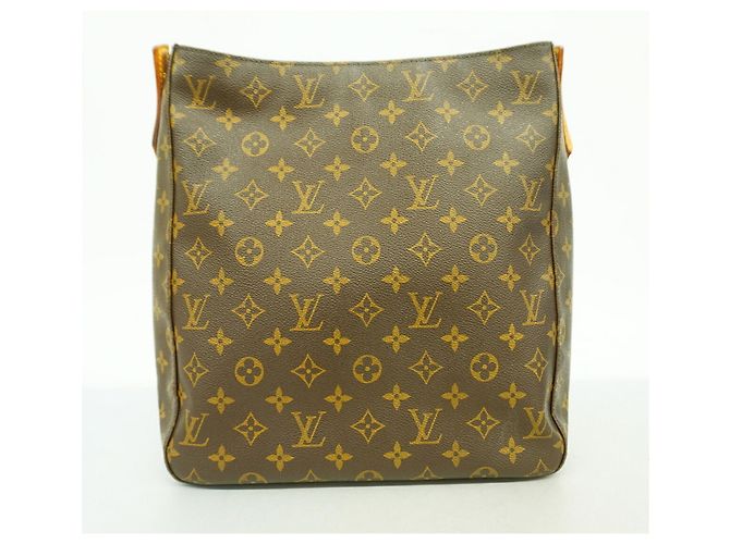 Borsa a tracolla Louis Vuitton Monogram Looping GM Marrone - vista 9
