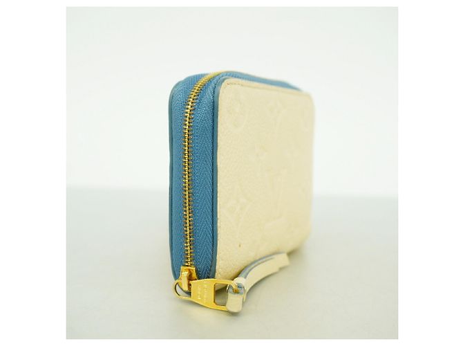 Louis Vuitton Monogram Empreinte Zippy Coin Purse Blu Crudo - vista 2