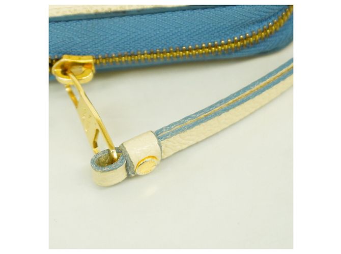 Louis Vuitton Monogram Empreinte Zippy Coin Purse Blu Crudo - vista 6