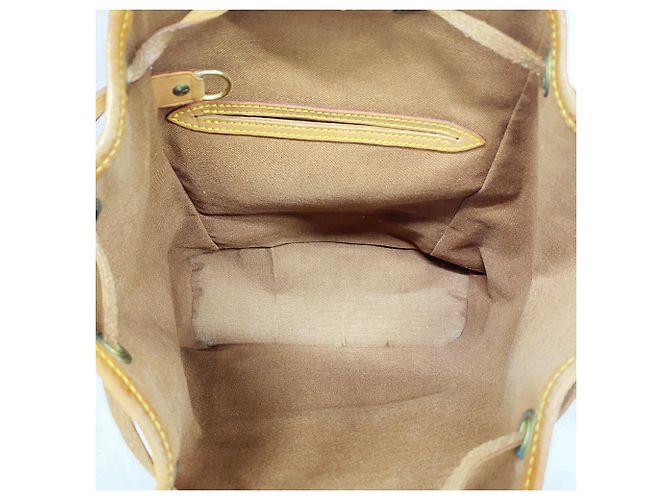 Zaino Louis Vuitton Monogram Montsouris MM Marrone - vista 4