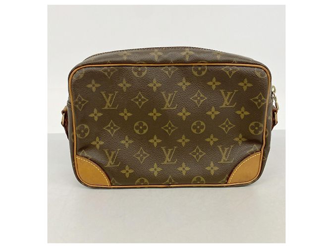 Bolso de hombro Louis Vuitton Monogram Trocadero 27 Castaño - vista 12