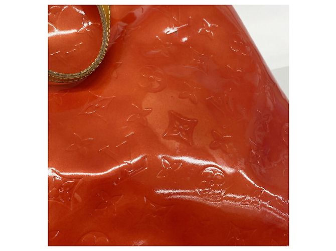 Borsa Louis Vuitton Vernis Lead MM Rosso - vista 10