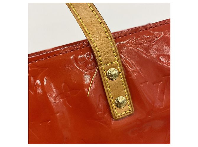 Borsa Louis Vuitton Vernis Lead MM Rosso - vista 11