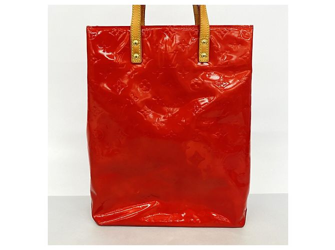 Borsa Louis Vuitton Vernis Lead MM Rosso - vista 12