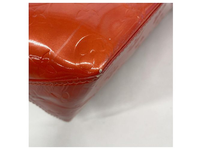 Borsa Louis Vuitton Vernis Lead MM Rosso - vista 7
