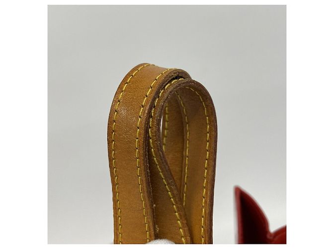 Borsa Louis Vuitton Vernis Lead MM Rosso - vista 8