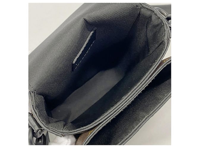 Borsa a tracolla Louis Vuitton Monogram Macassar S-Lock Marrone Nero - vista 4
