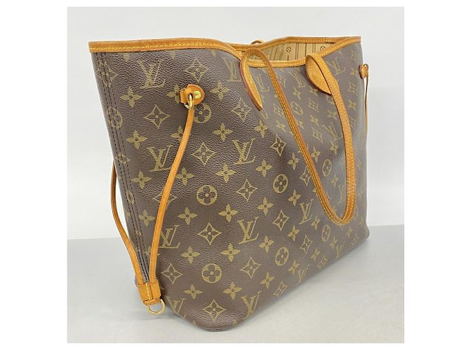Borsa Tote Louis Vuitton Monogram Neverfull MM Marrone - vista 2