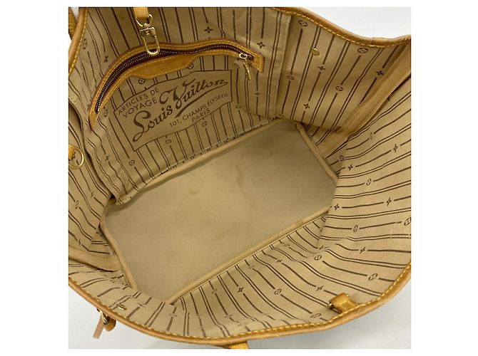 Borsa Tote Louis Vuitton Monogram Neverfull MM Marrone - vista 4