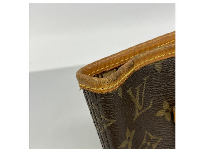 Borsa Tote Louis Vuitton Monogram Neverfull MM Marrone - vista 6