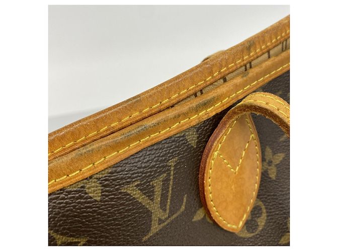 Borsa Tote Louis Vuitton Monogram Neverfull MM Marrone - vista 8