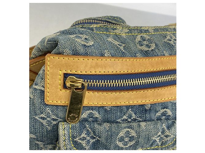 Louis Vuitton Monogram Denim Baggy PM Schultertasche Blau - Ansicht 10
