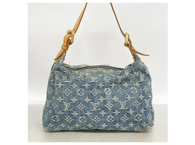 Louis Vuitton Monogram Denim Baggy PM Schultertasche Blau - Ansicht 11