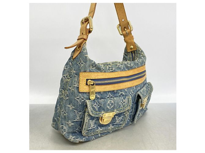 Louis Vuitton Monogram Denim Baggy PM Schultertasche Blau - Ansicht 2