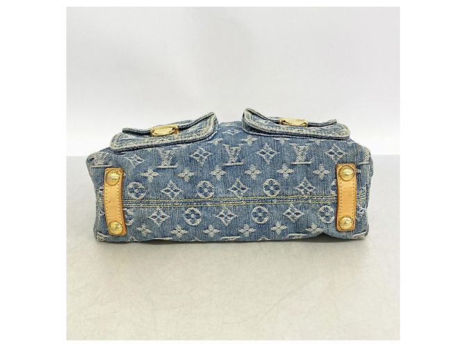 Louis Vuitton Monogram Denim Baggy PM Schultertasche Blau - Ansicht 3