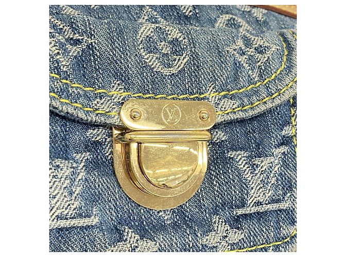 Louis Vuitton Monogram Denim Baggy PM Schultertasche Blau - Ansicht 6