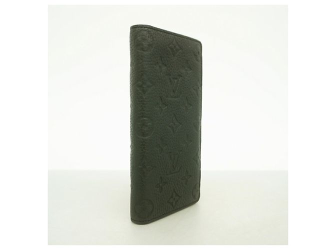 Louis Vuitton Monogram Taurillon Portefeuille Brazza Long Wallet Nero - vista 2