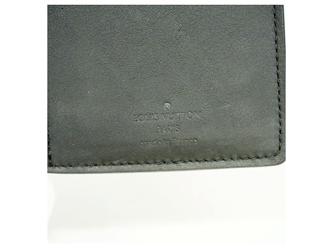 Louis Vuitton Monogram Taurillon Portefeuille Brazza Long Wallet Nero - vista 4