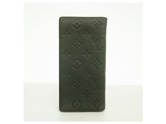 Louis Vuitton Monogram Taurillon Portefeuille Brazza Long Wallet Nero - vista 6