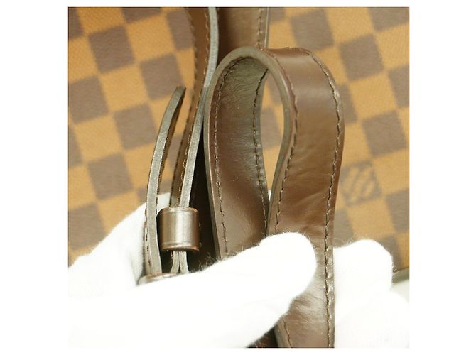 Borsa Louis Vuitton Damier Bergamo MM N41168 Damier ebene - vista 10