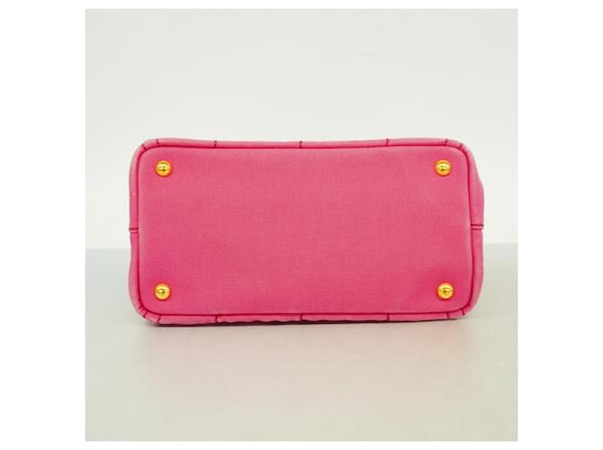 Borsa Prada Canapa Canvas Rosa - vista 3