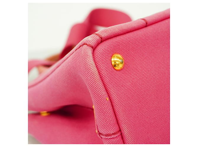 Borsa Prada Canapa Canvas Rosa - vista 8