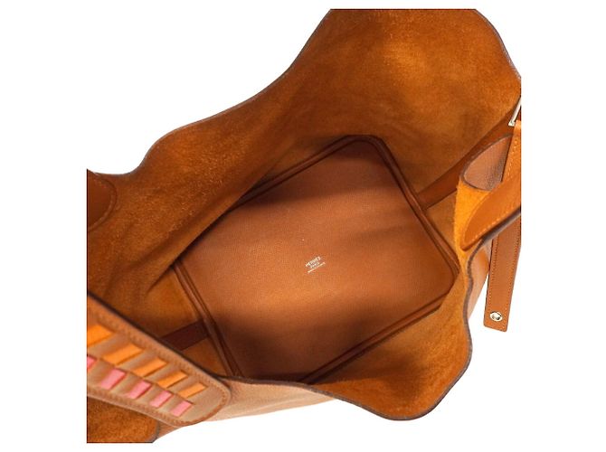 Hermès Borsa Hermes Picotin Lock MM Tressage D'oro - vista 4