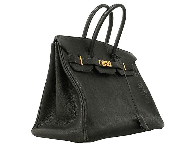 Hermès Borsa Hermes Birkin 35 in pelle Togo nera Nero - vista 2