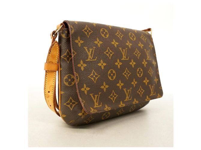 Borsa a tracolla Louis Vuitton Monogram Musette Tango Marrone - vista 2