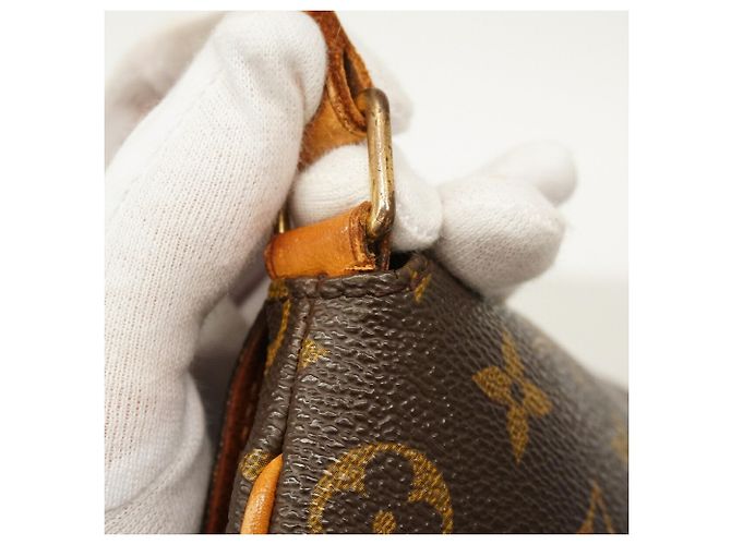 Borsa a tracolla Louis Vuitton Monogram Musette Tango Marrone - vista 7