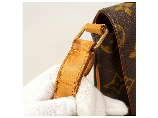 Borsa a tracolla Louis Vuitton Monogram Musette Tango Marrone - vista 8