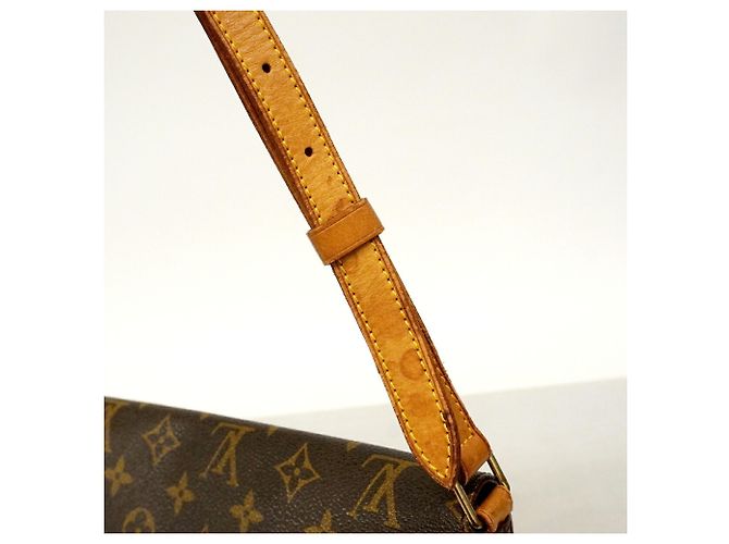 Borsa a tracolla Louis Vuitton Monogram Musette Tango Marrone - vista 9
