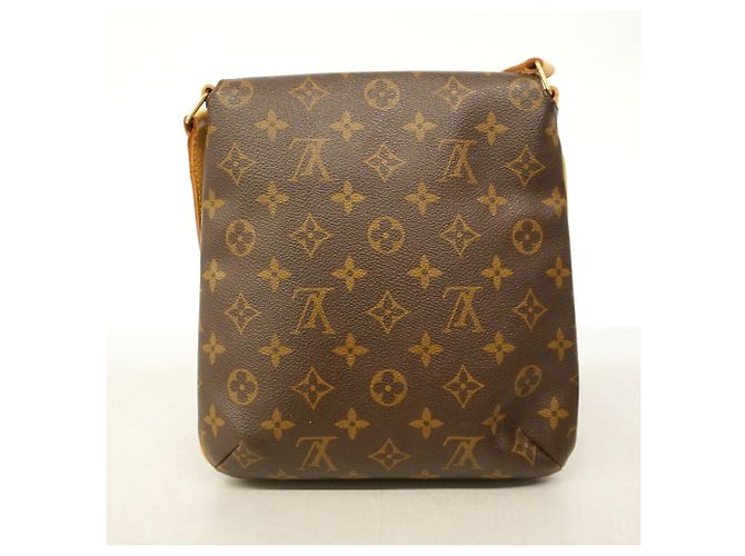 Borsa a tracolla Louis Vuitton Monogram Musette Salsa Marrone - vista 10