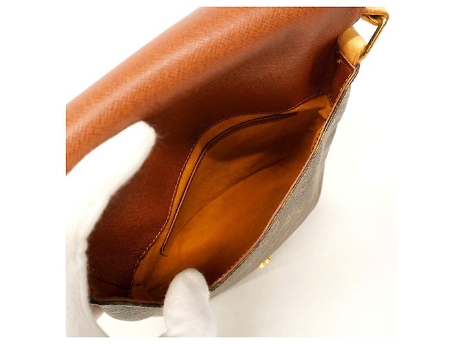 Borsa a tracolla Louis Vuitton Monogram Musette Salsa Marrone - vista 4