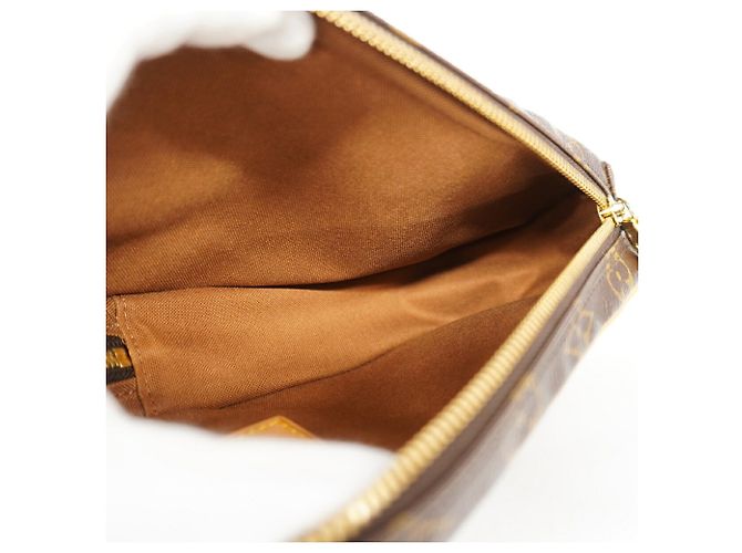 Slender Borsa Louis Vuitton Monogram Pochette Gange Marrone - vista 4