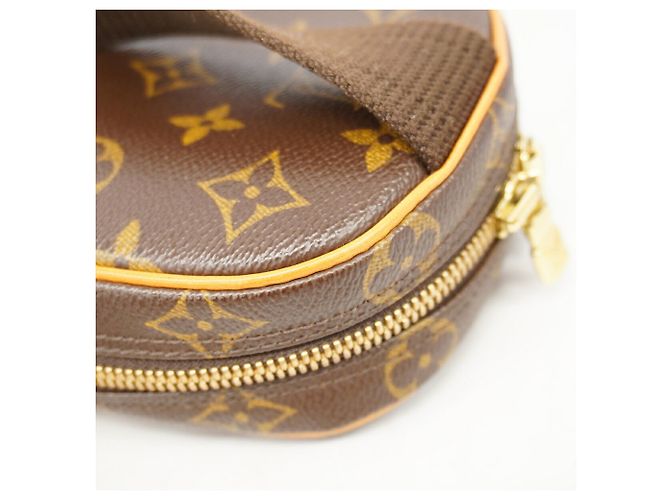 Slender Borsa Louis Vuitton Monogram Pochette Gange Marrone - vista 8