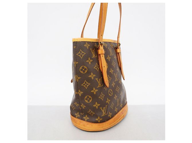 Borsa Tote Louis Vuitton Monogram Bucket PM Marrone - vista 2