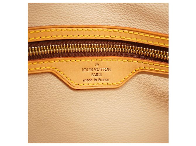 Borsa Tote Louis Vuitton Monogram Bucket PM Marrone - vista 5