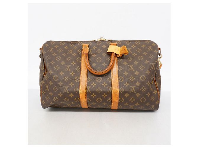 Louis Vuitton Monogram Keepall Bandoulière 45 Marrone - vista 15